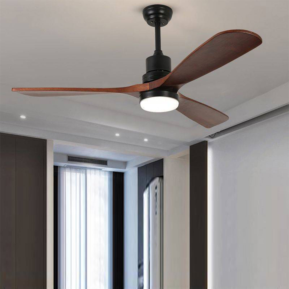 Haydn Ventilateur de Plafond à 3 Pales Noir et Rouge, D 132CM