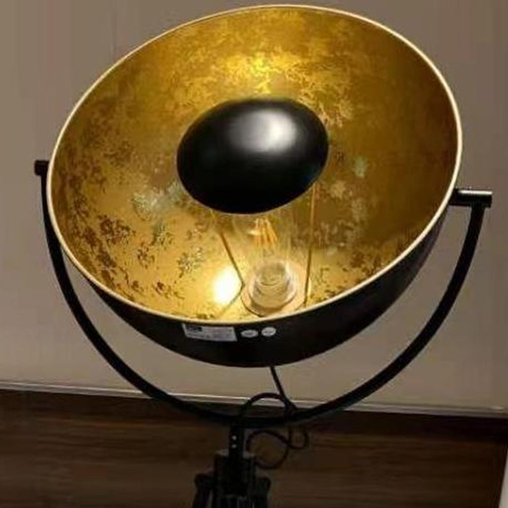 Salgado Moderne Lampadaire Projecteur Vintage Métal Noir Salon/Chambre