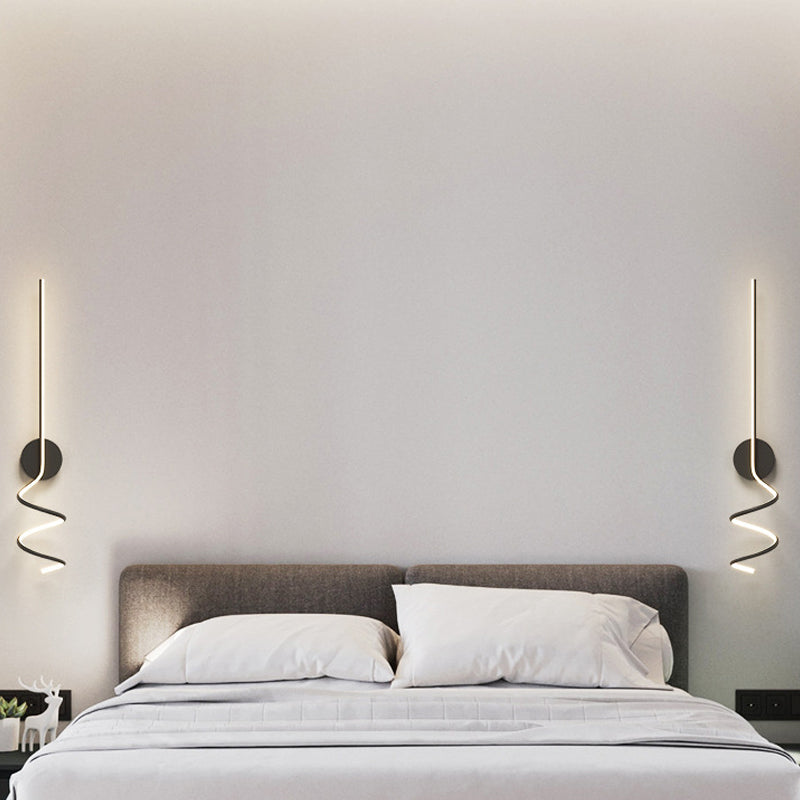 Louise Applique Murale LED Spirale Moderne Pour Chambre, Couloir, Salon