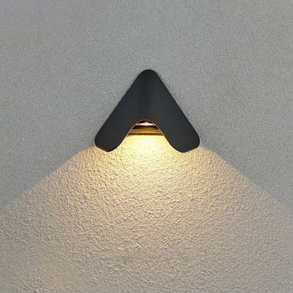 Orr Géométrique LED Applique Murale Noir/Blanc Métal Extérieur