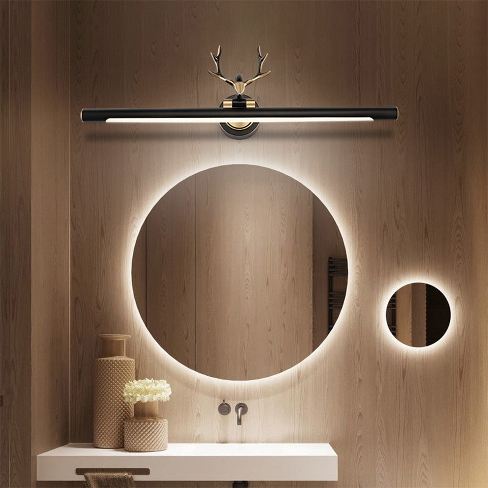 Leigh Design Italien LED Applique Murale Cerf Métal et Acrylique Noir Chambre/Salle de Bain