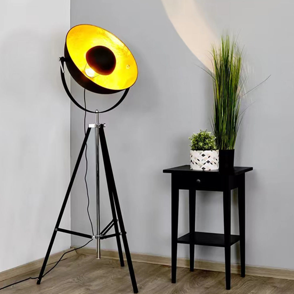 Salgado Moderne Lampadaire Projecteur Vintage Métal Noir Salon/Chambre