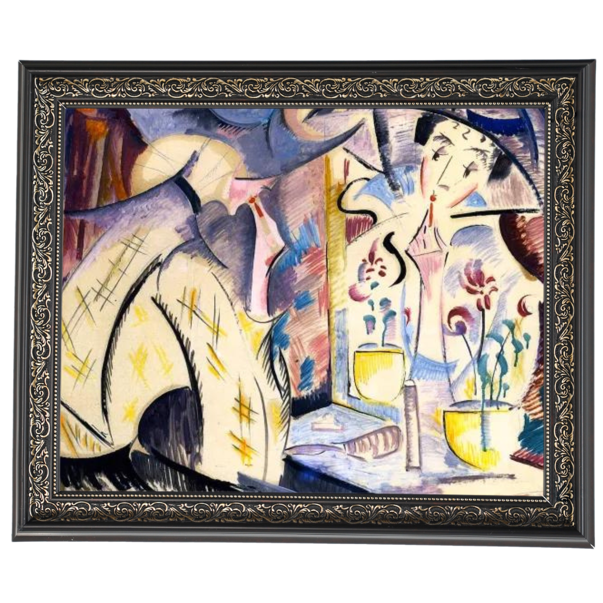 Woman at Her Dressing Table- Impressions d'Art Mural Vintage pour le Salon