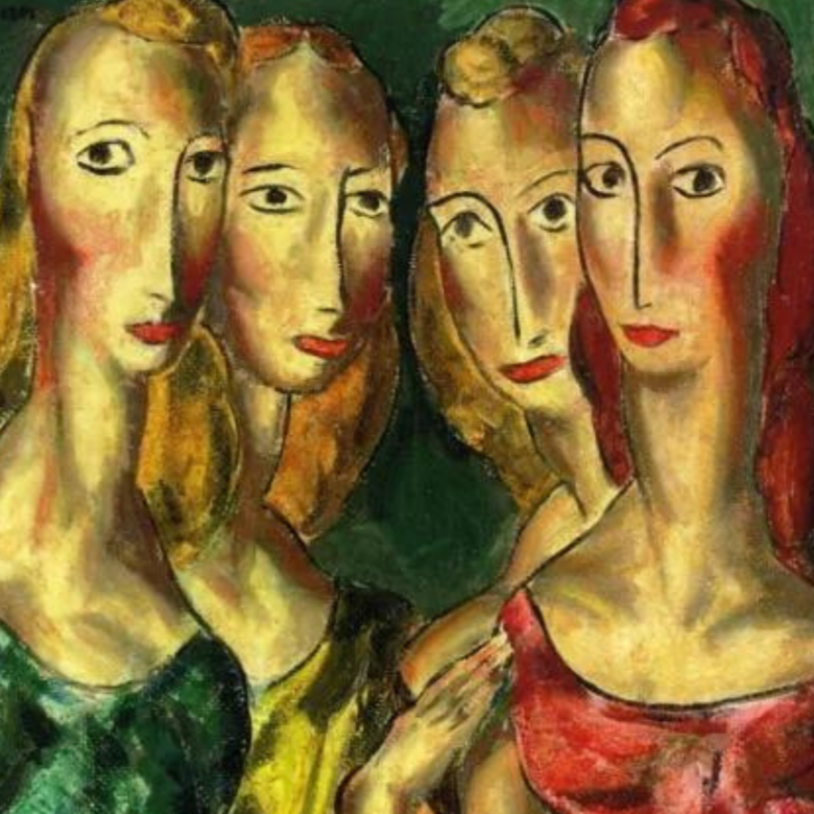 Four Sisters - Impressions d'Art Mural Vintage pour la Décoration du Salon