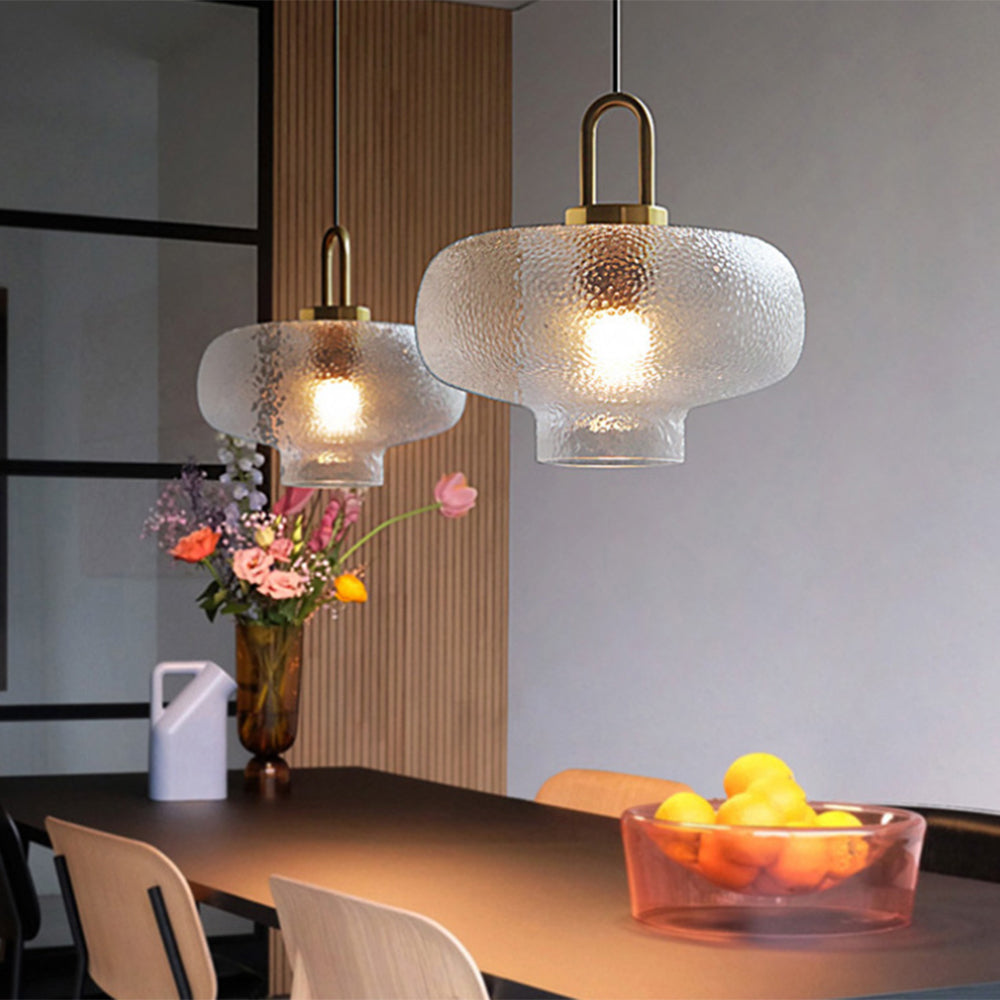 Hailie Design Luminaires Suspensions Métal Moderne LED Verre Or Salon/Chambre à Coucher
