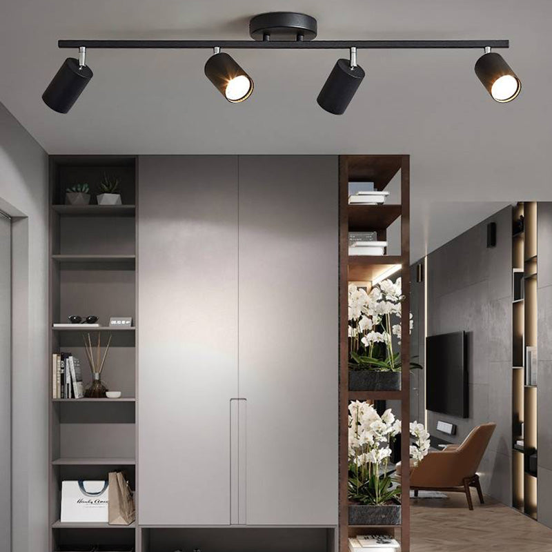 Haney Moderne LED Plafonnier  Noir/Blanc/Or Métal Chambre à coucher