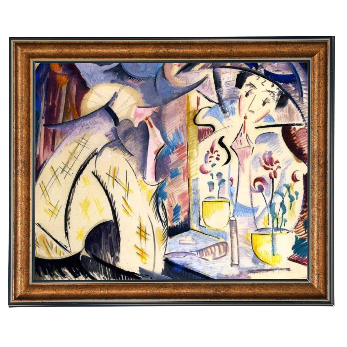 Woman at Her Dressing Table- Impressions d'Art Mural Vintage pour le Salon