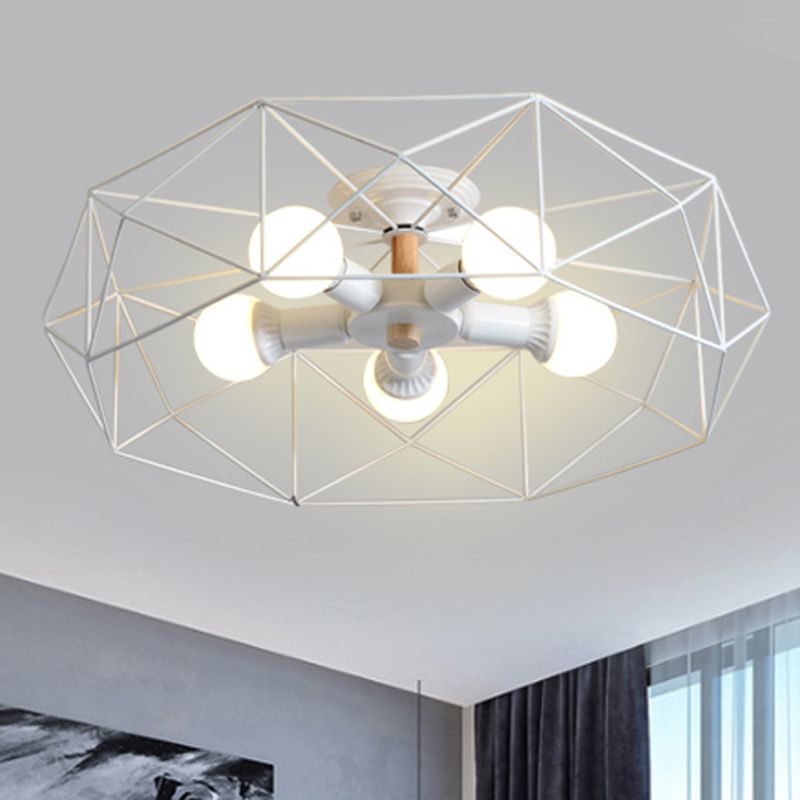 Cooley Moderne LED Plafonnier Doré/Blanc Métal Salon Chambre à coucher