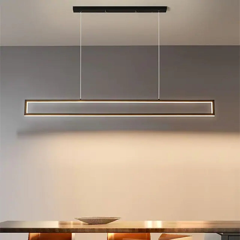 Edge Lampe suspendue moderne à revêtement LED minimaliste pour salle à manger
