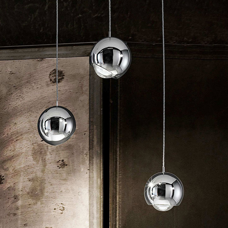 Valentina Design Moderne LED Luminaires Suspensions Or/Argent Chambre/Salon