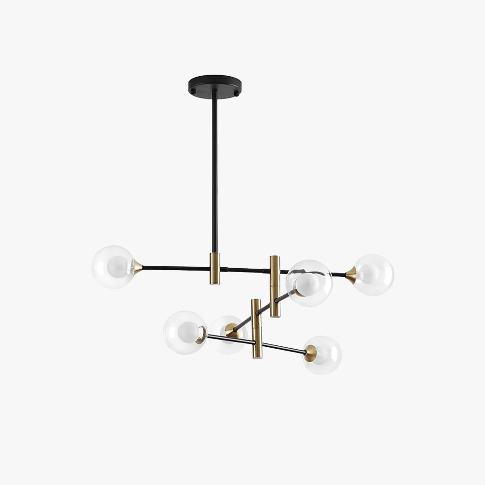 Valentina Design Italien Luminaires Suspensions Globe Moderne Métal/Verre Blanc Laiteux/Clair Chambre/Salon