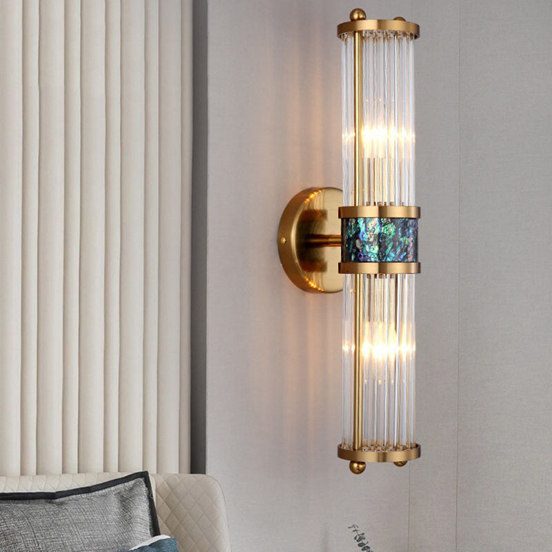 Orr Applique Murale de luxe en cristal de lumière Lampe de chevet à coquille simple pour chambre