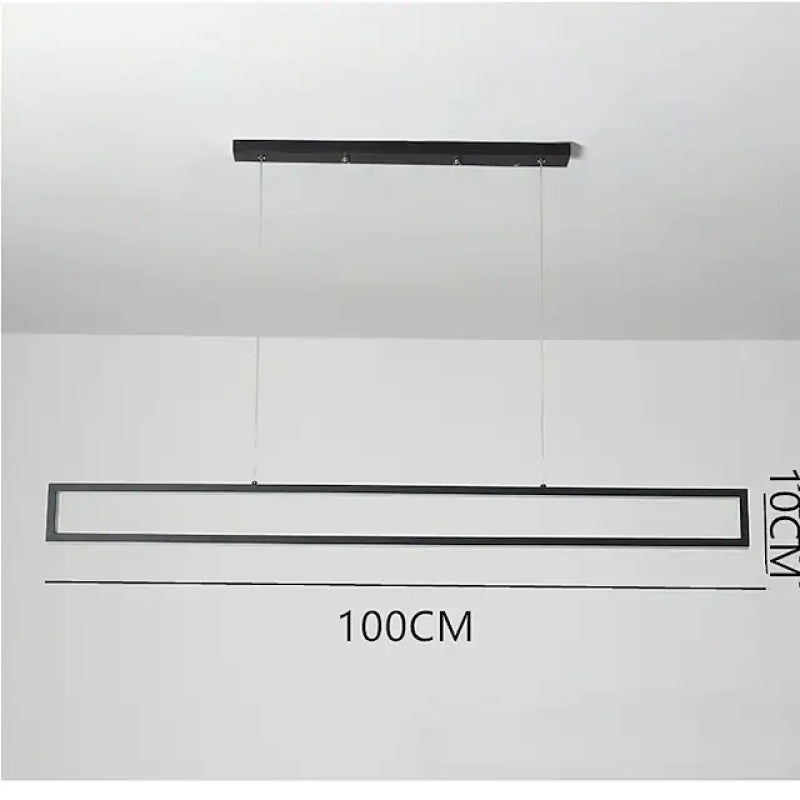 Edge Lampe suspendue moderne à revêtement LED minimaliste pour salle à manger