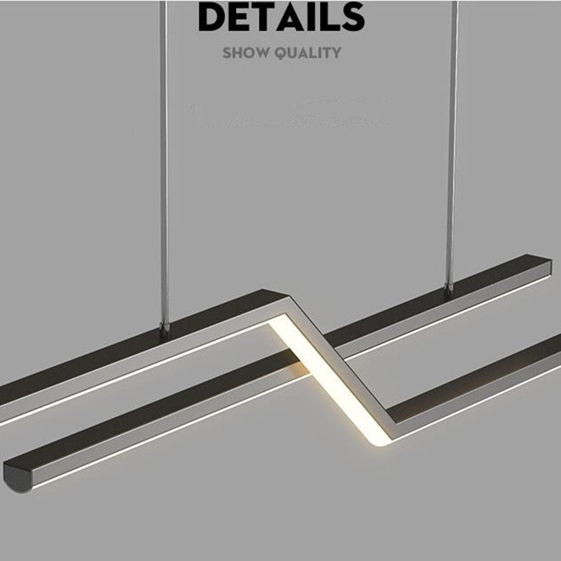 Louise Luminaires Suspension LED Linéaire Moderne Métal Chevet Chambre