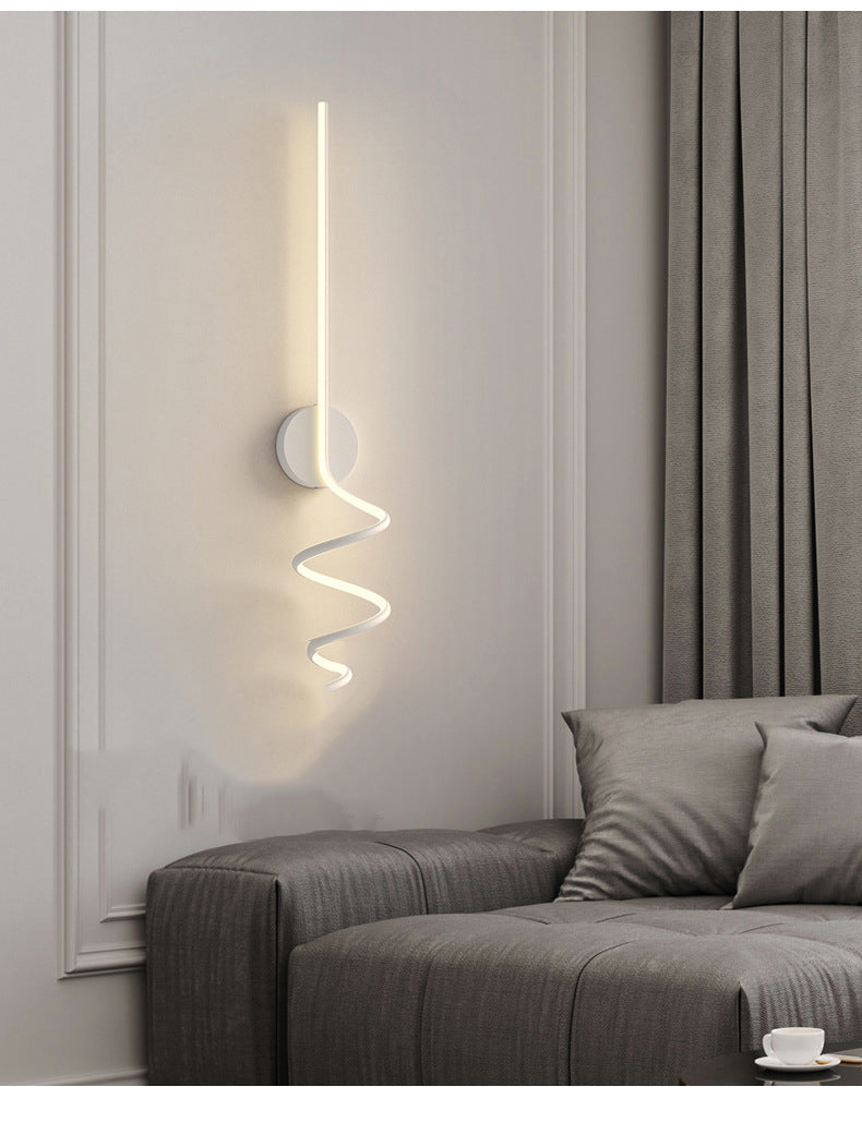 Louise Applique Murale LED Spirale Moderne Pour Chambre, Couloir, Salon