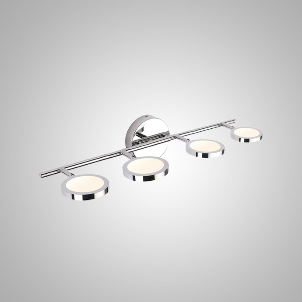 Leigh Moderne LED Applique Murale Simple Métal/Acrylique Argent Salle de Bain