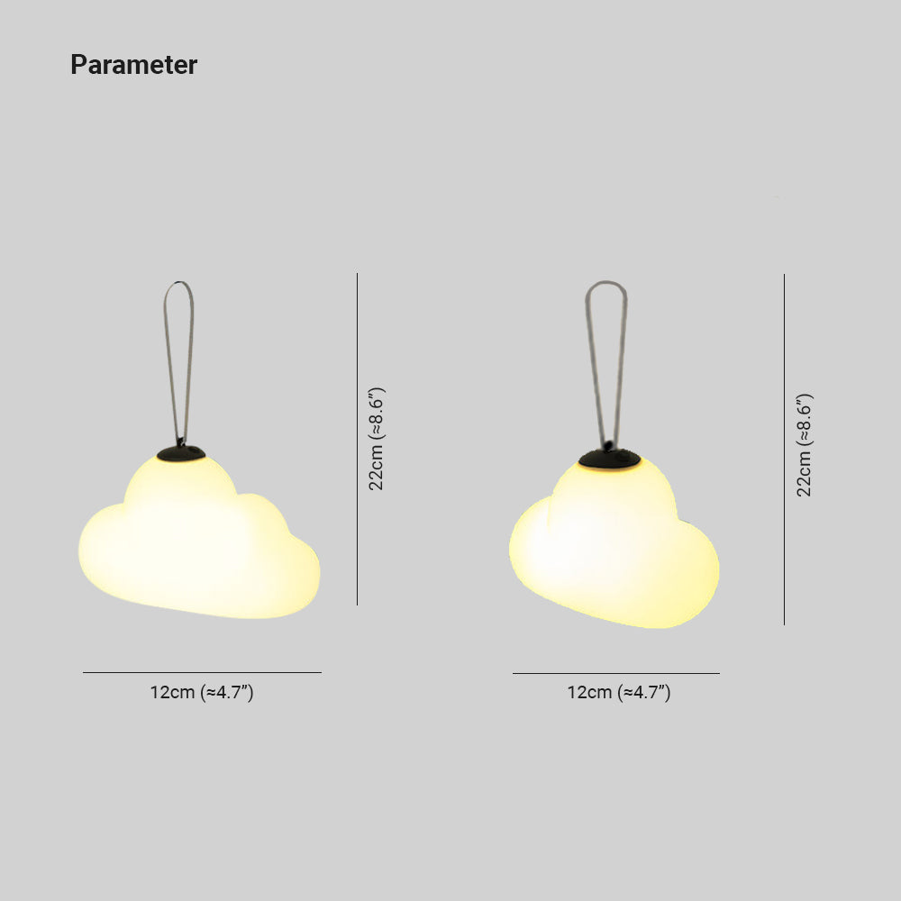 Minori Suspension Extérieure Nuage Moderne, Métal/Acrylique, Blanc, Jardin