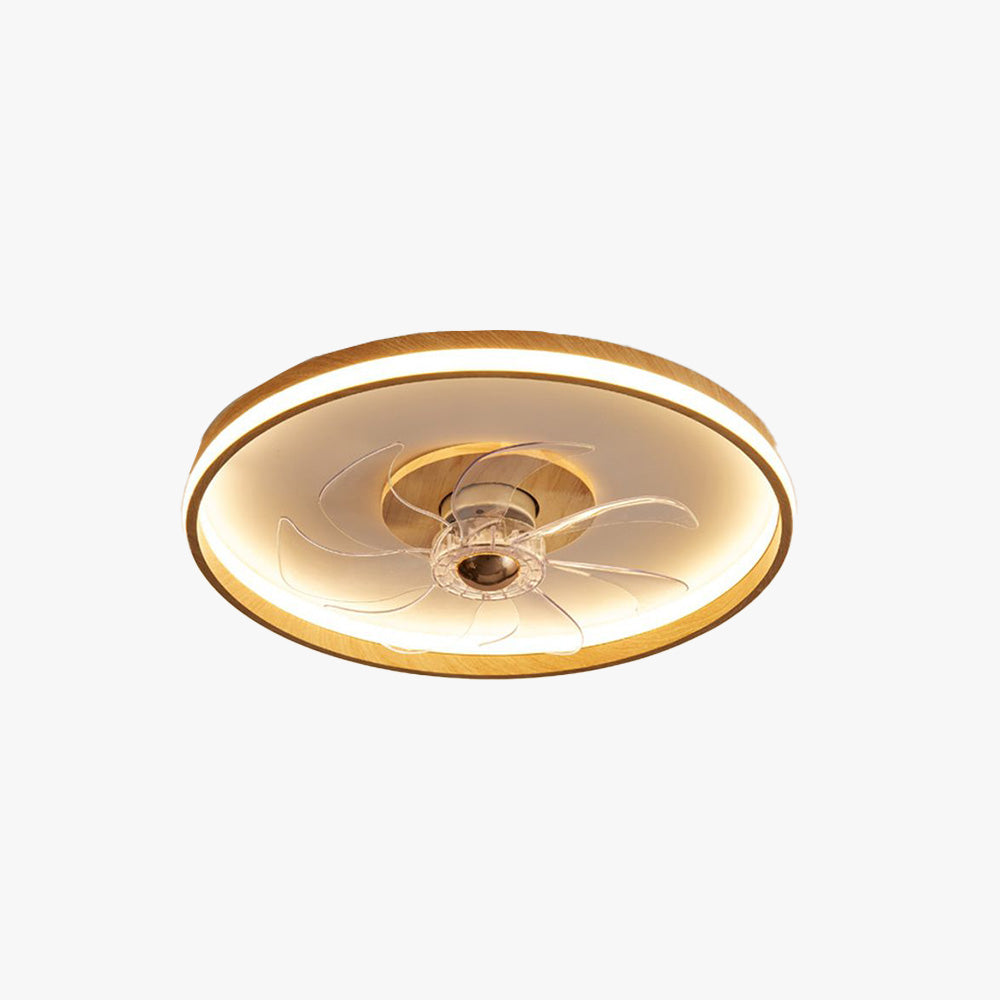 Ozawa Ventilateur de Plafond Lumineux, Double Lumière, 2 Couleurs/Styles, D50CM