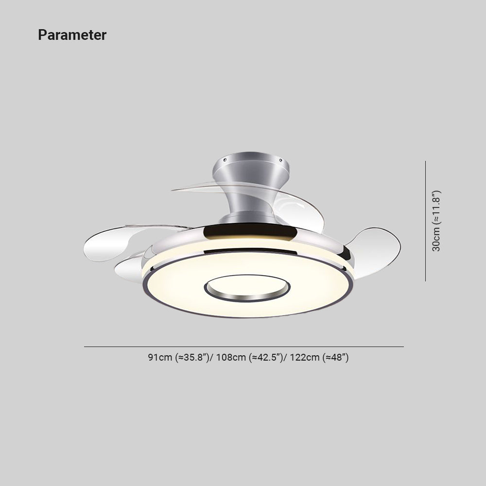 Quinn Ventilateur de Plafond LED, 2 Couleurs, D91/108/122CM