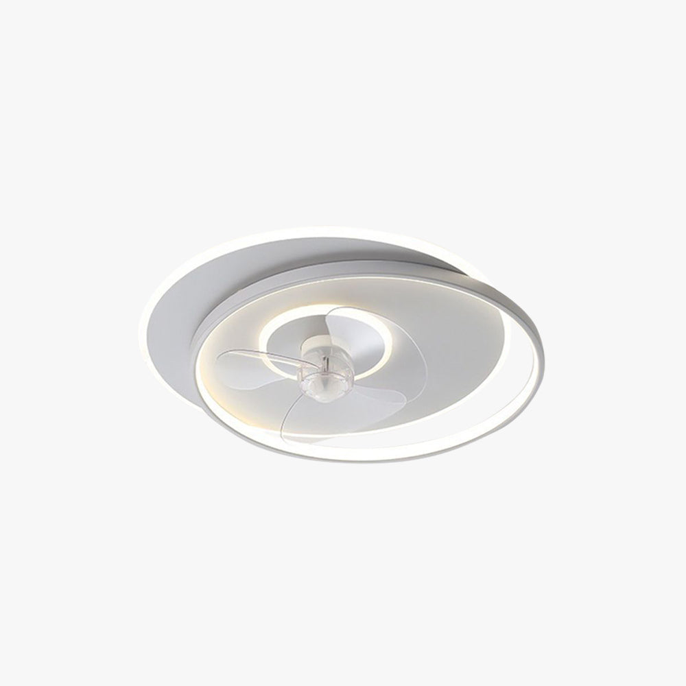 Arisha Ventilateur de Plafond LED, 2 Anneaux, 2 Couleurs, D 46/56CM