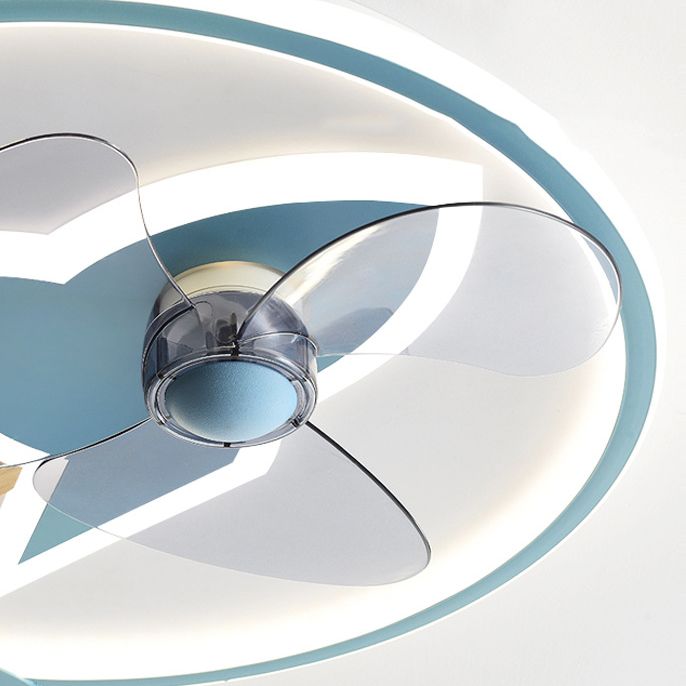 Minori Ventilateur de Plafond en forme de Fusée, 2-Lumières, 5 Couleurs, 46CM/56CM