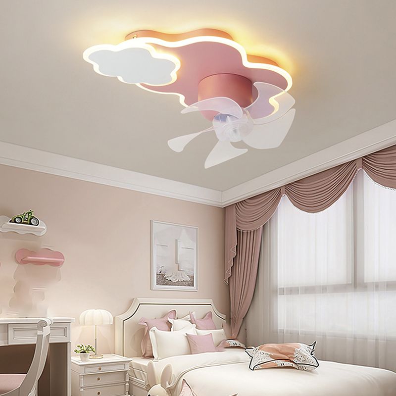 Minori Ventilateur de Plafond en Forme de Nuage, 3 Couleurs, 58CM/55CM