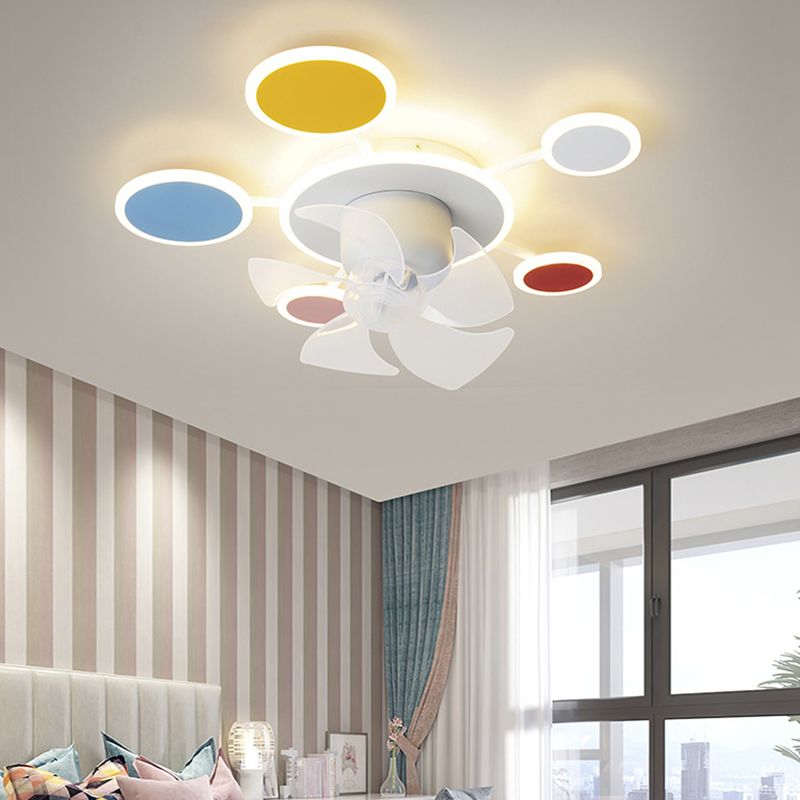 Minori Ventilateur de Plafond en Forme de Nuage, 3 Couleurs, 58CM/55CM