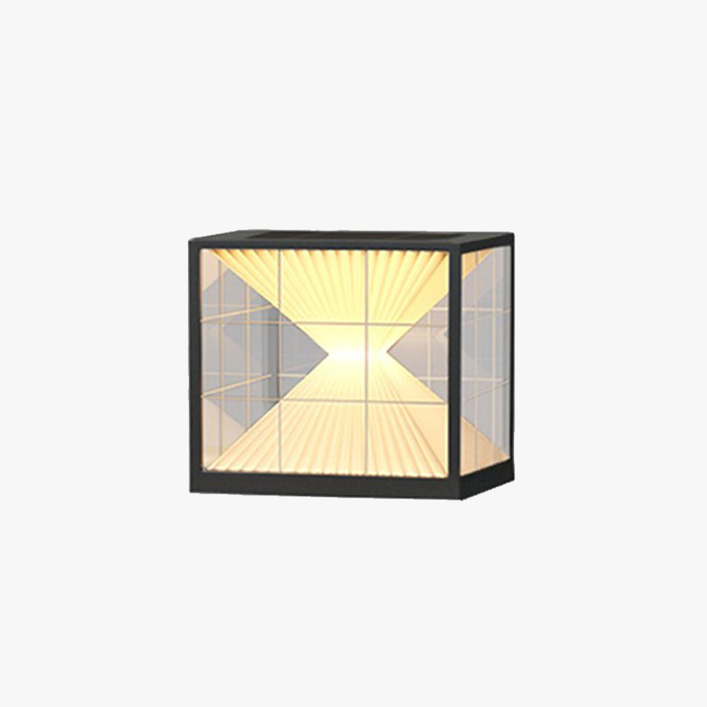 Riley Lampe de Poteau Solaire, Pyramidale, L 20/30/40CM