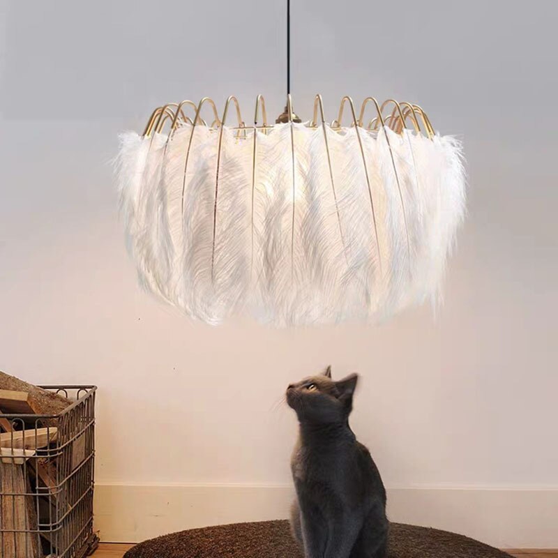 O'Moore LED Ins Plume Lampes Suspendues Modernes pour Chambre à Coucher