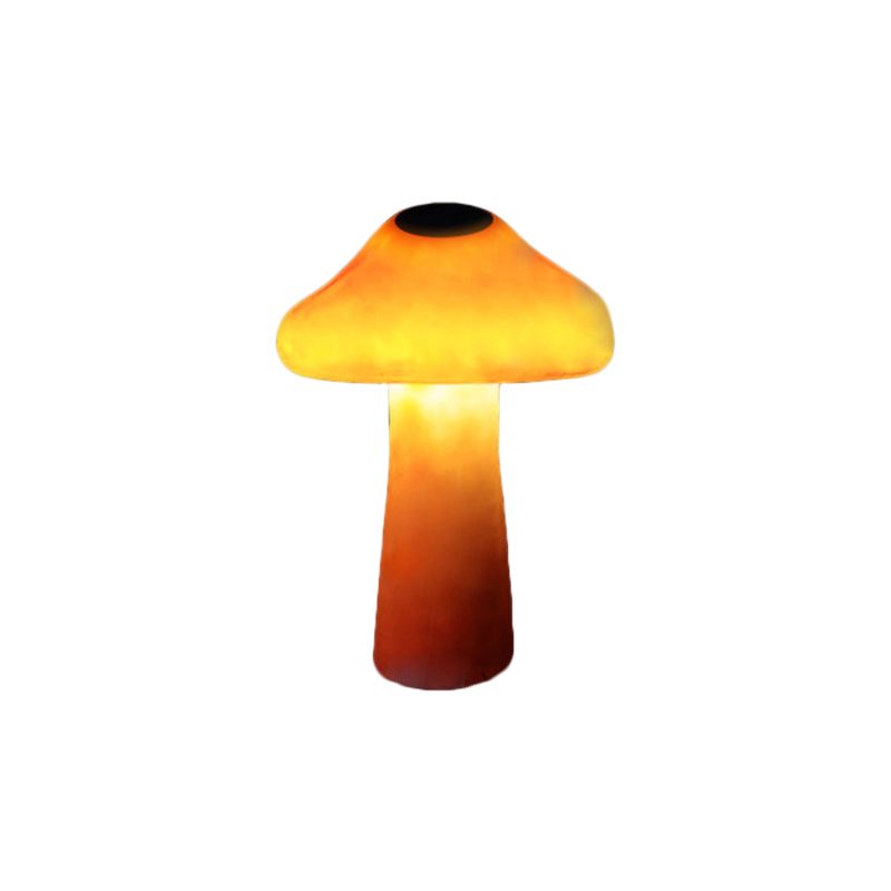 Pena Lampe Extérieure au sol Champignon Moderne, Résine, Orange, Cour