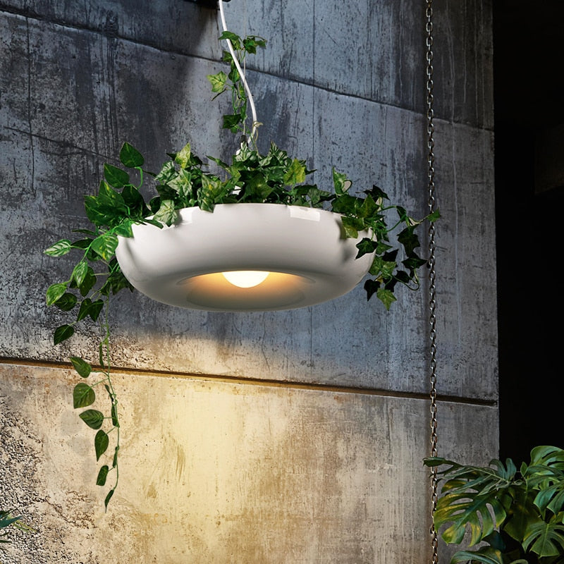 Nest Luminaires suspension  Pot De Fleurs De Jardin Suspendu En Métal Pour Le Balcon