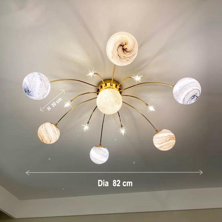 Planet Galaxy Ceiling Light