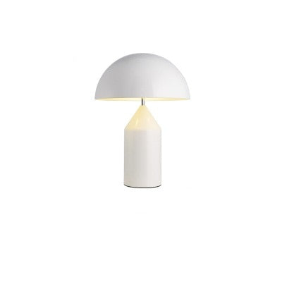 Salgado Lampe de Table Champignon Minimaliste, Métal, Noir/Blanc/Or, Chambre