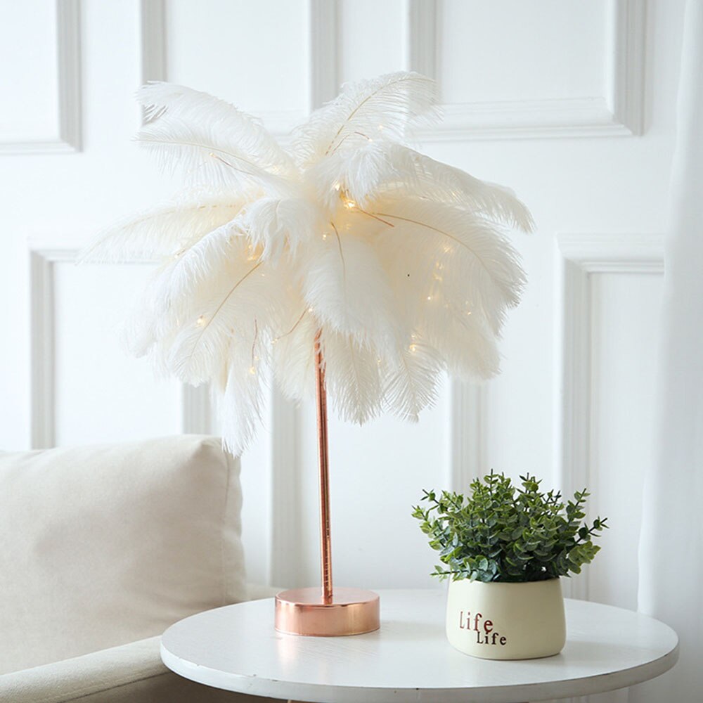 Fairy Feather Tree Table Lamp