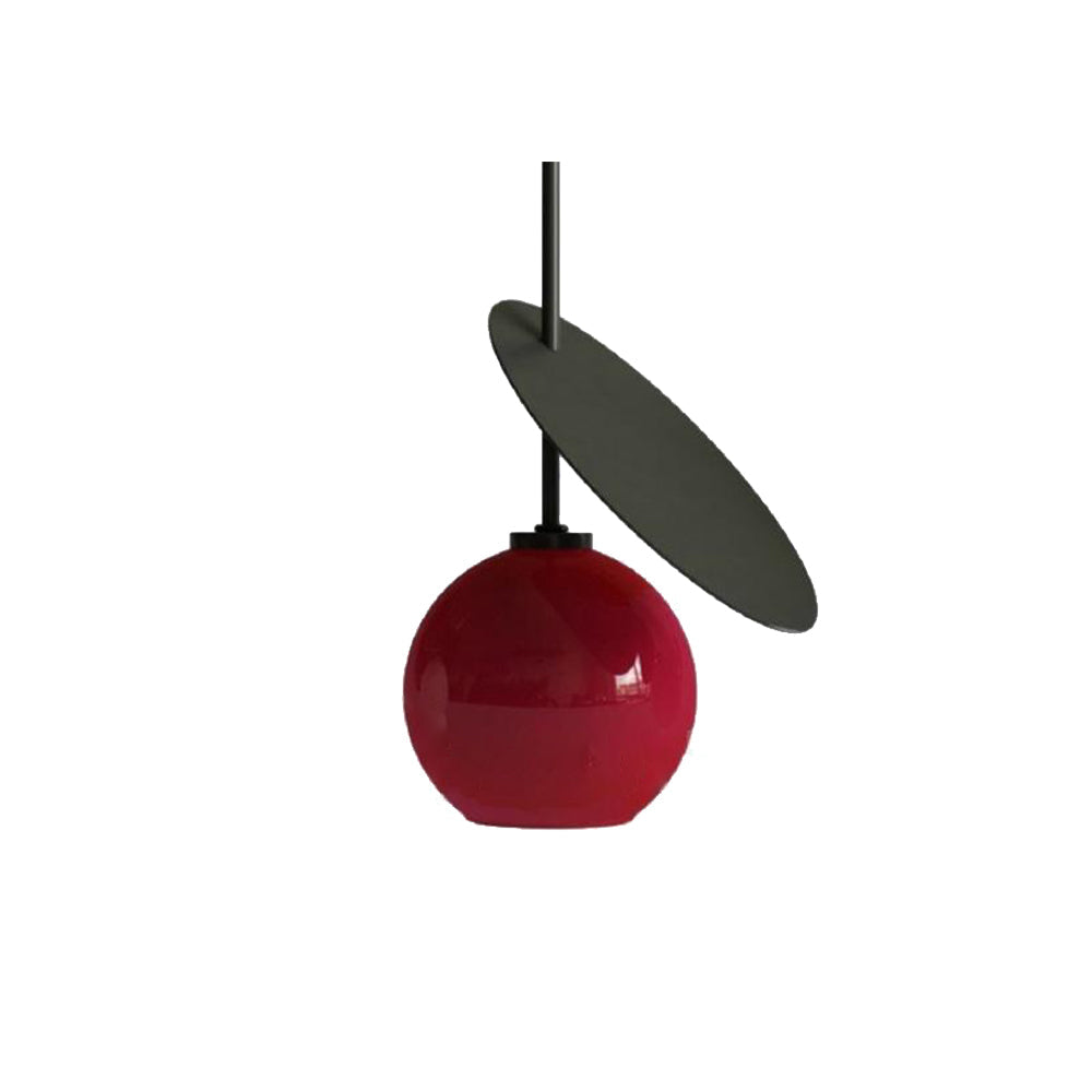 Valentina Suspension Cerise Design LED Métal/Verre Rouge/Noir/Blanc/Or Salon/Chambre