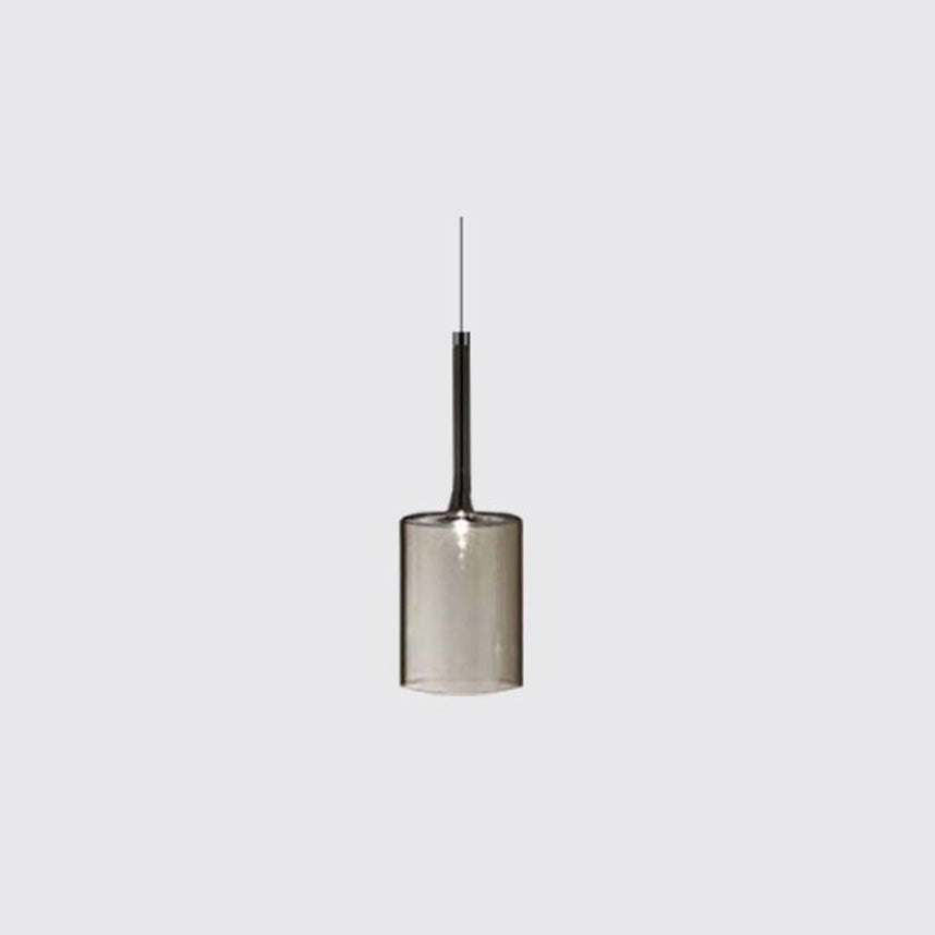 Hailie Lustre Suspension Moderne Minimaliste Verre Clair/Gris Bar