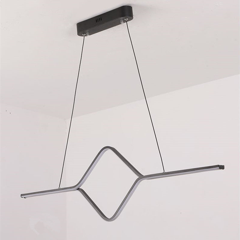 Bouvet Suspension linéaire suspendue simple et moderne pour salle à manger, bar