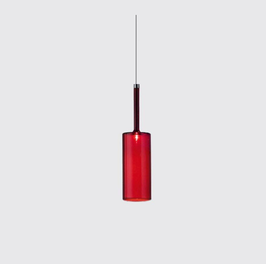 Hailie Lustre Suspension Moderne Minimaliste Verre Clair/Gris Bar