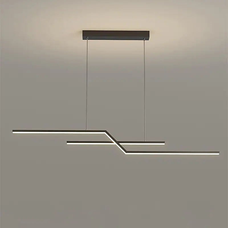 Louise Luminaires Suspension LED Linéaire Moderne Métal Chevet Chambre