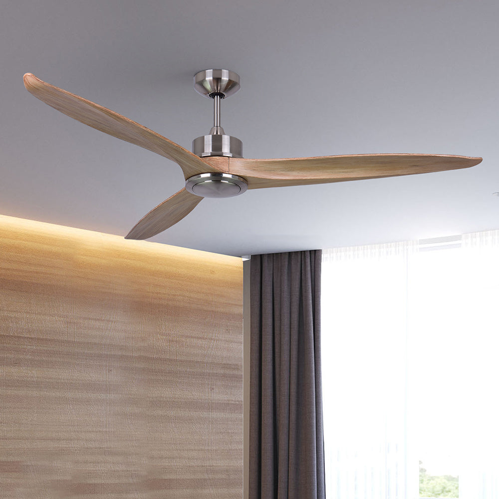 Haydn Ventilateur de Plafond à 3-Pales, Métal & Bois, D132CM