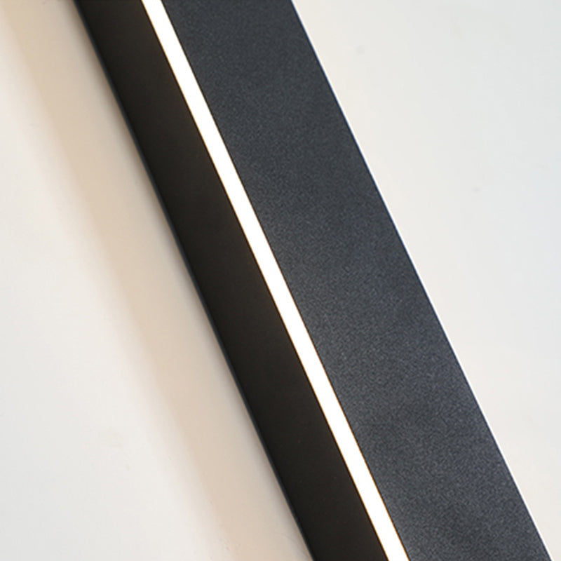 Edge Applique Murale Extérieur LED Étanche Minimaliste Métal Noir Cour