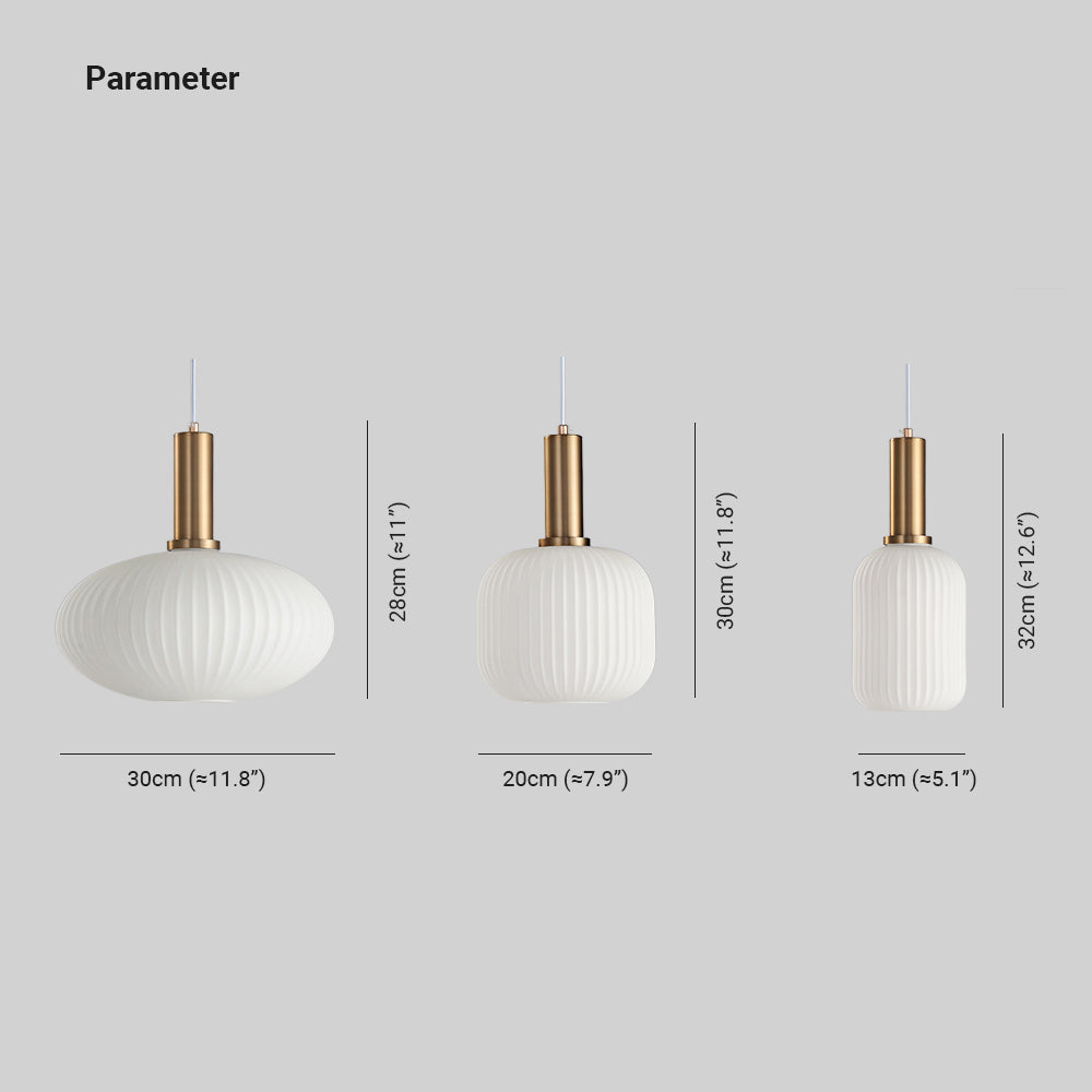 Hailie Luminaires Suspensions Cylindre Moderne Métal/Verre Blanc Salon/Chambre à Coucher