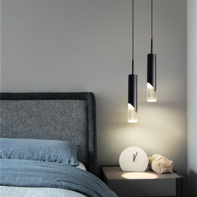 Edge Luminaires Suspension LED Simple Acrylique/Métal Or/Noir Salon