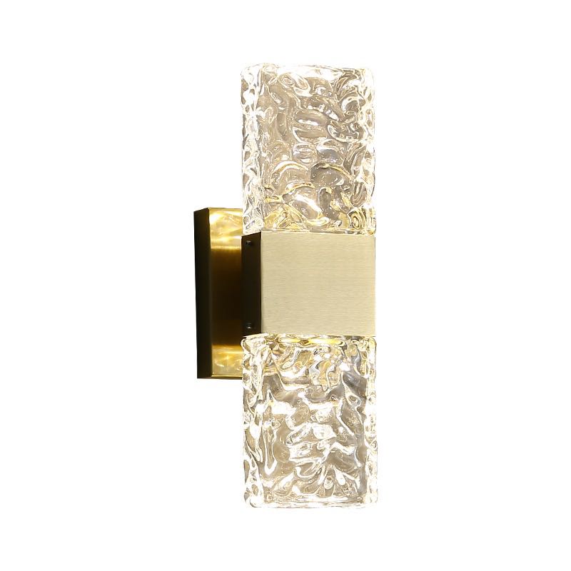 Kajetan Modern Rectangular Metal Wall Lamp, Gold