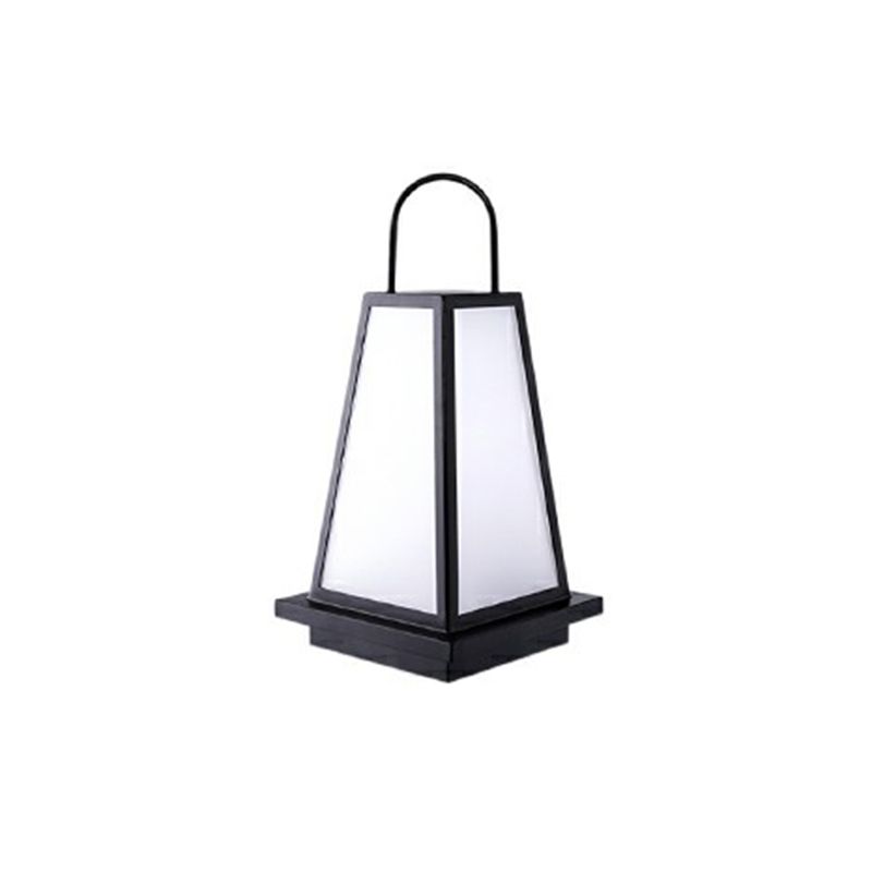 Pena Lampe Extérieure au Sol Pierre Moderne, Métal/Résine, Gris, Jardin